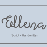 Ellena Font Poster 1