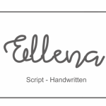 Ellena Font Poster 2