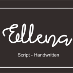 Ellena Font Poster 3