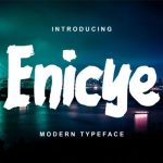 Enicye Font Poster 1