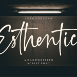 Esthentic Font Poster 1