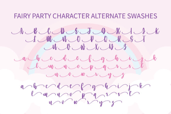 Fairy Party Font Poster 2