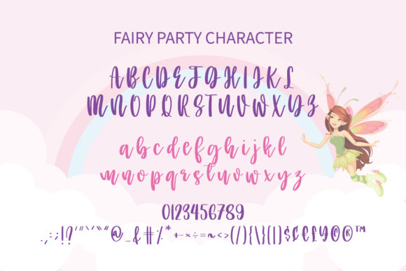 Fairy Party Font Poster 3