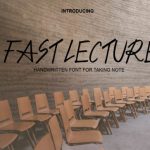 Fast Lecture Font Poster 1