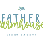 Father Farmhouse Font Poster 1