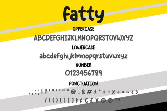 Fatty Font Poster 3