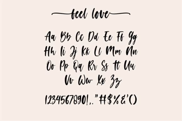 Feel Love Font Poster 9