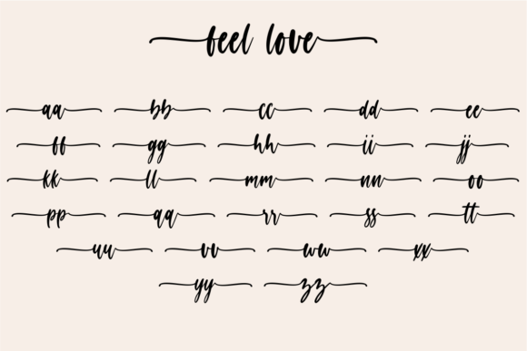 Feel Love Font Poster 10