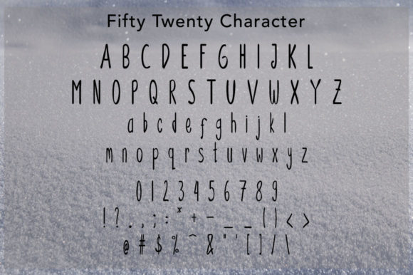 Fifty Twenty Font Poster 5