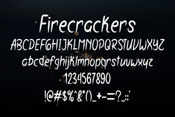 Firecrackers Font Poster 5