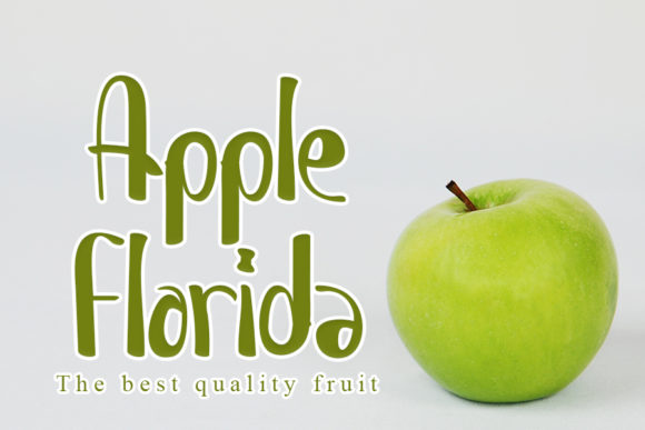 Fresh Apple Font Poster 2