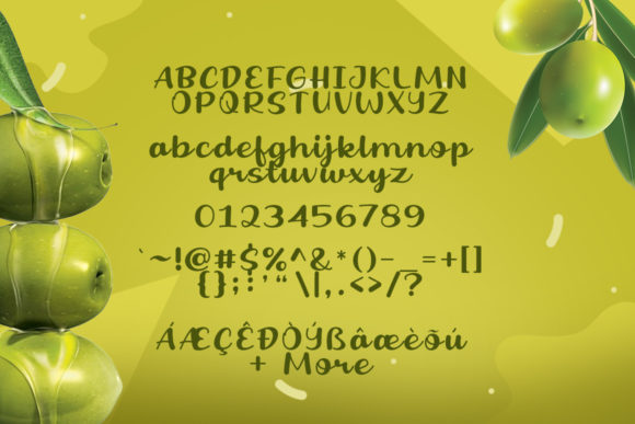 Fresh Olive Font Poster 6