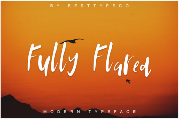 Fully Flared Font Poster 3