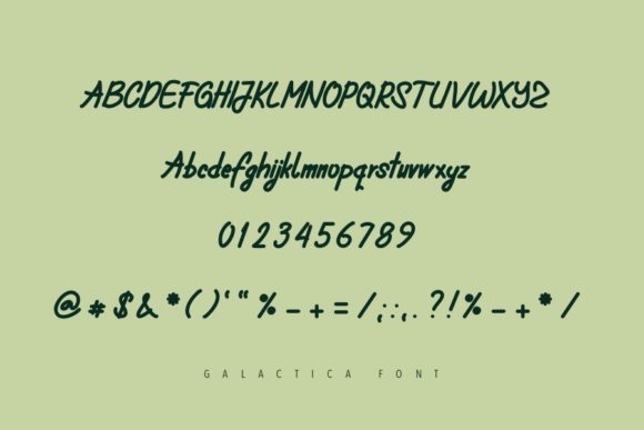 Galactica Font Poster 5