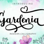 Gardenia Font Poster 1