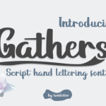 Gathers Font Poster 1