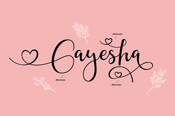 Gayesha Font Poster 9
