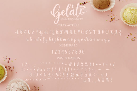 Gelato Font Poster 8