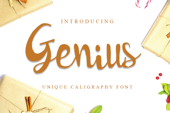 Genius Font Poster 1