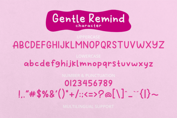 Gentle Remind Font Poster 5