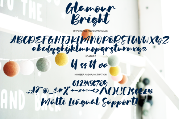 Glamour Bright Font Poster 6