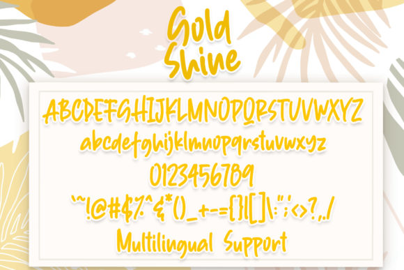 Gold Shine Font Poster 5