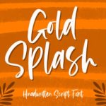 Gold Splash Font Poster 1