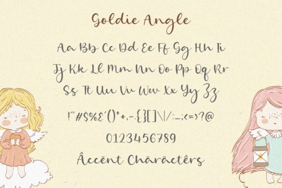 Goldie Angle Font Poster 6