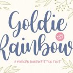 Goldie Rainbow Font Poster 1