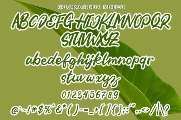 Goo Green Font Poster 3