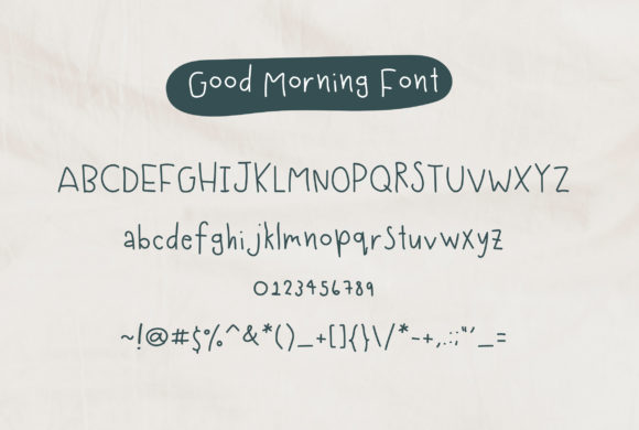 Good Morning Font Poster 6