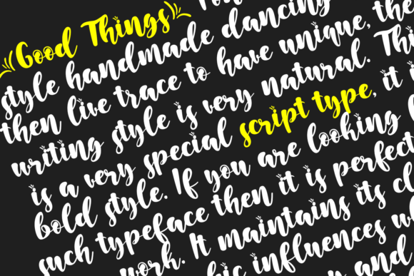 Good Things Font Poster 4