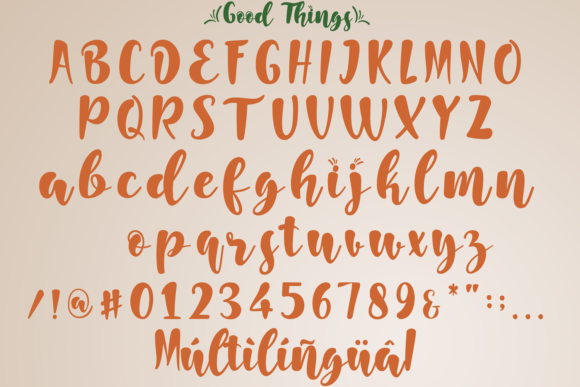 Good Things Font Poster 5