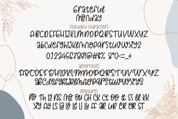 Grateful Monday Font Poster 7