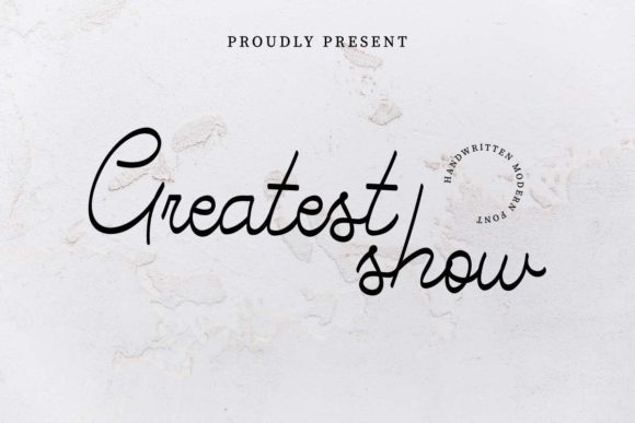 Greatest Show Font Poster 1