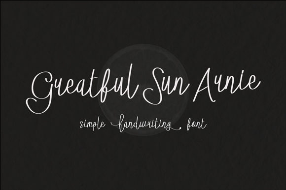 Greatful Sun Arnie Font Poster 1