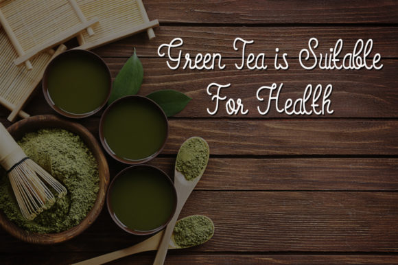 Green Tea Font Poster 2