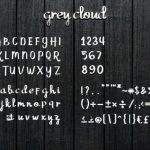Grey Cloud Font Poster 4