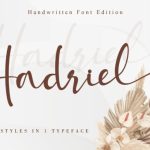 Hadriel Font Poster 1