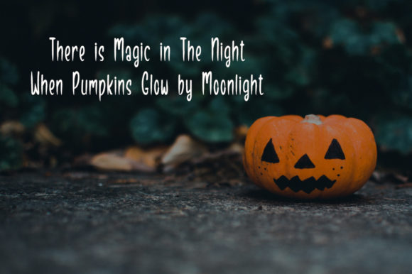 Halloween Night Font Poster 2