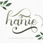 Hanie Font Poster 1