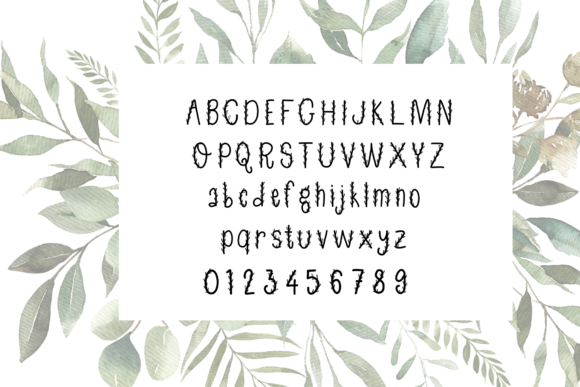 Happy Leaves Font Poster 5