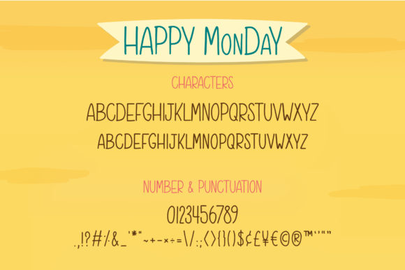 Happy Monday Font Poster 6