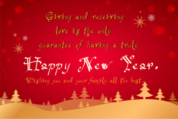 Happy New Year Font Poster 4
