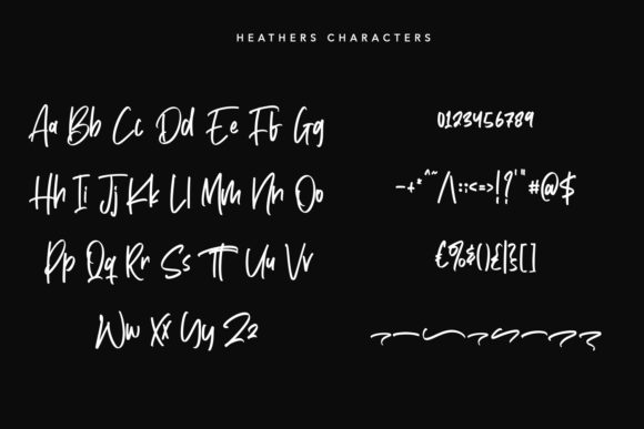 Heathers Font Poster 7