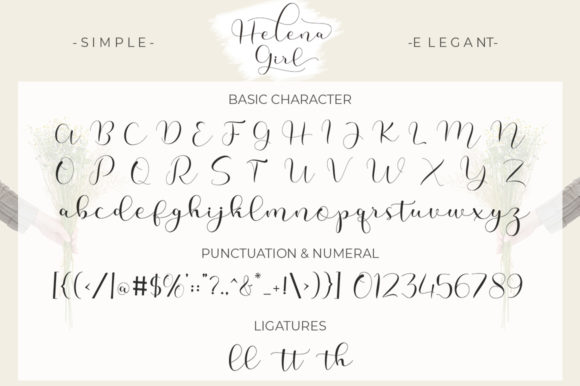 Helena Girl Font Poster 4