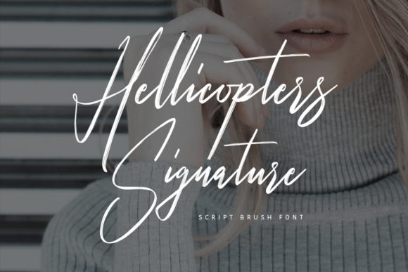 Hellicopters Font Poster 4