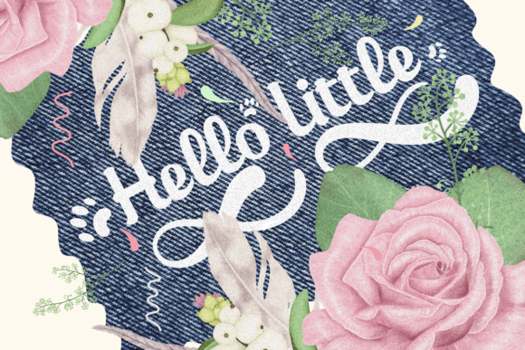 Hello Little Tiger Font Poster 2