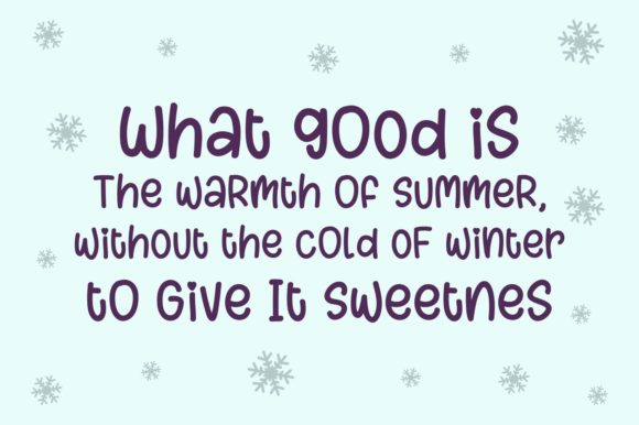 Hello Winter Font Poster 3