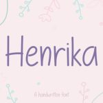 Henrika Font Poster 1